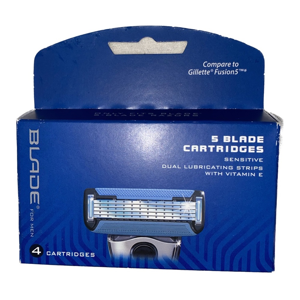 CVS Health 4 Razor 5 Blade Cartridges for Men Replaces Gillette Fusion5